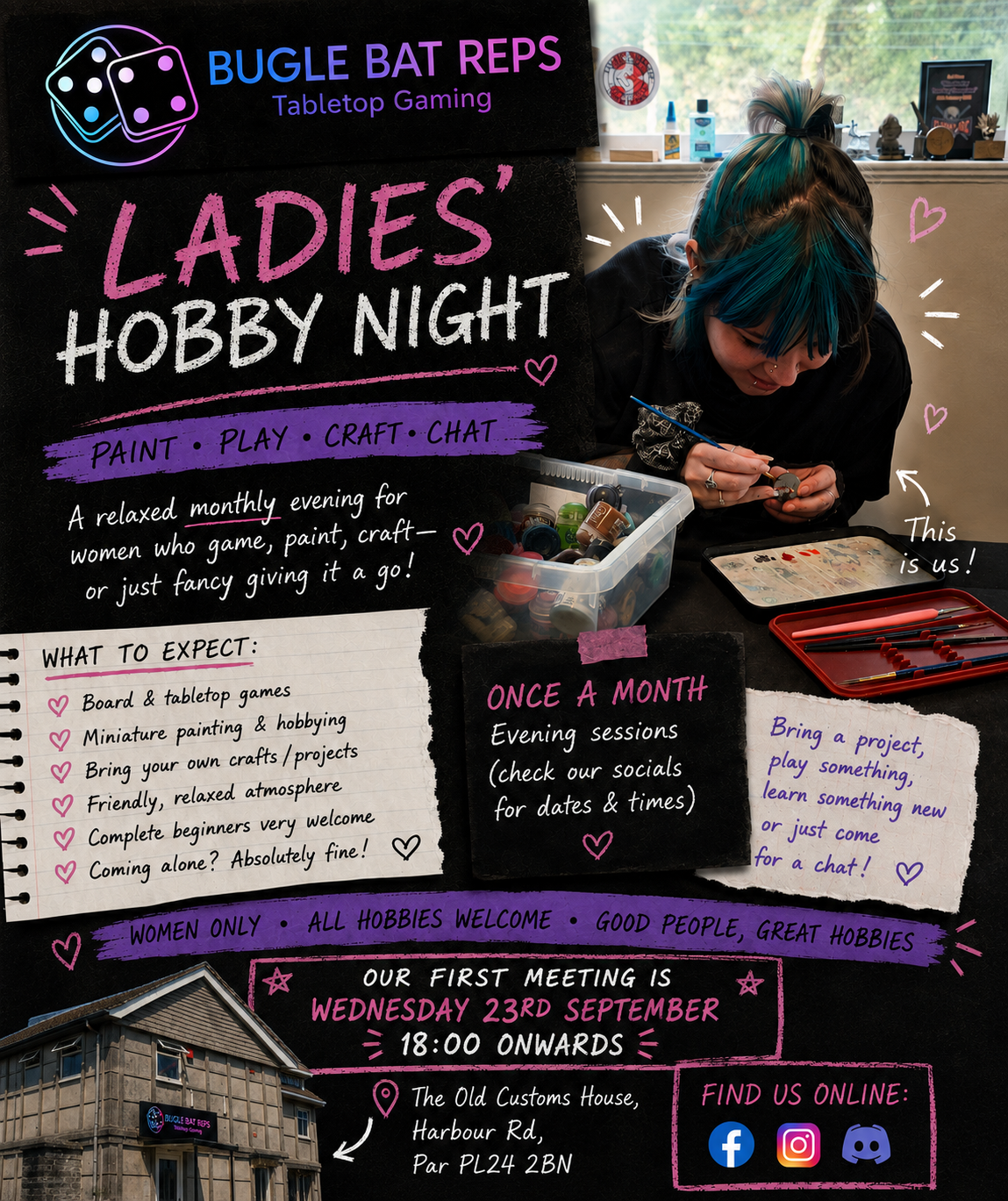 Free Ladies Hobby Night