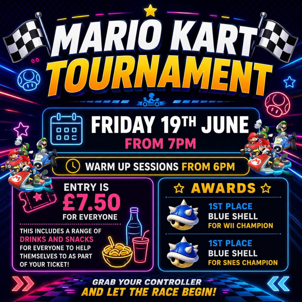 Retro Rumble: Mario Kart Tournament Nintendo Wii
