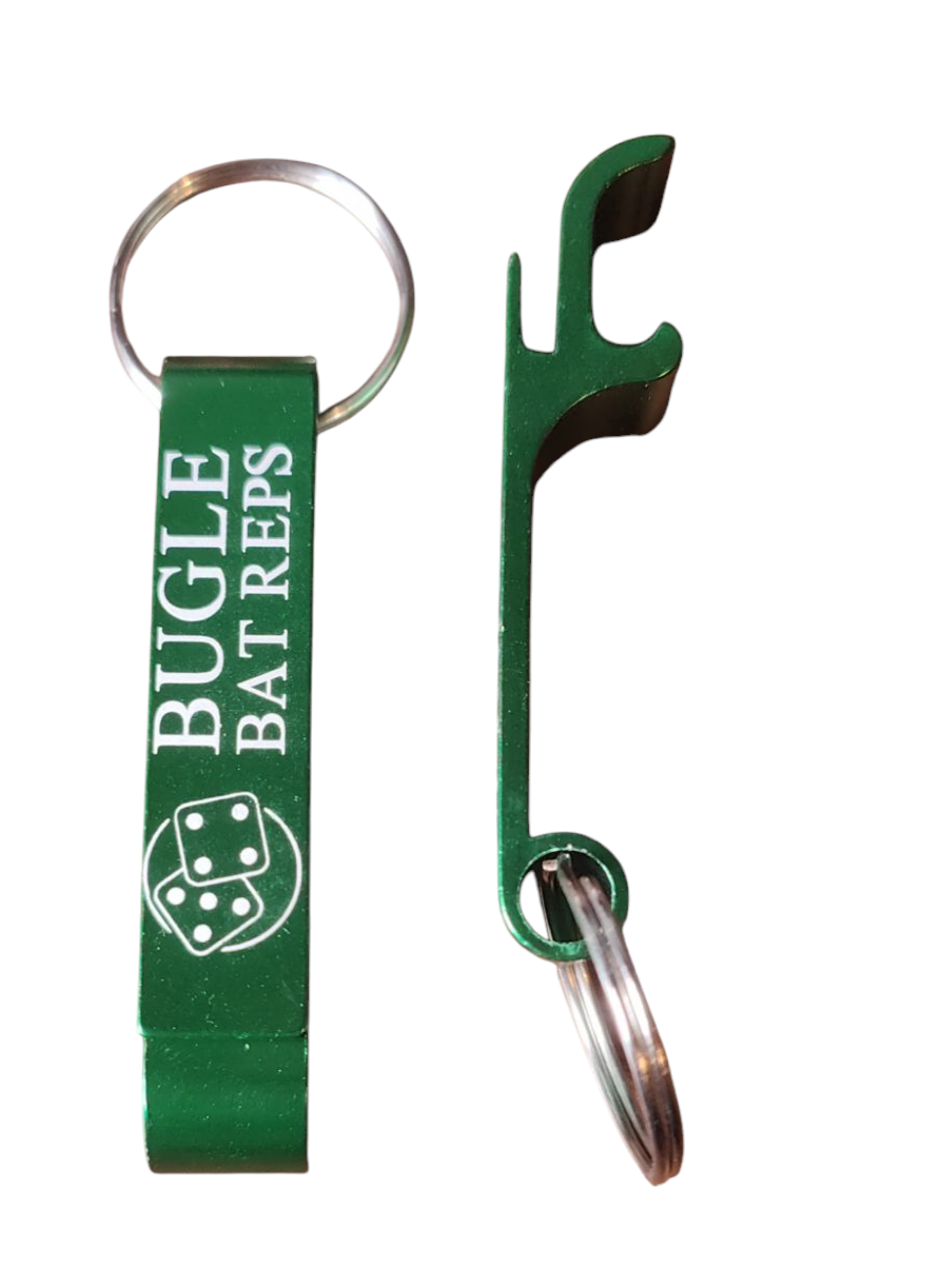 Bugle Bat Reps Bottle Opener Key Ring