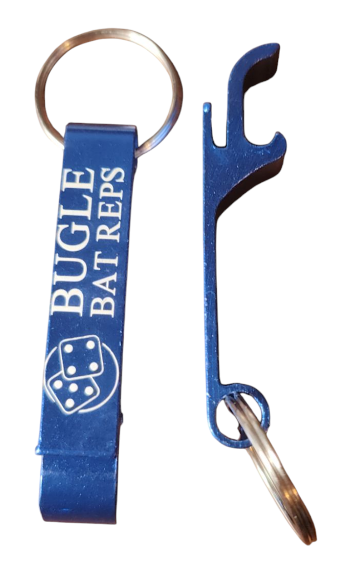 Bugle Bat Reps Bottle Opener Key Ring