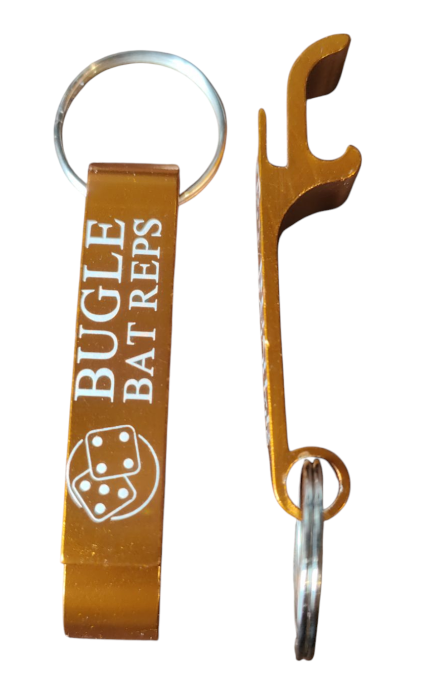 Bugle Bat Reps Bottle Opener Key Ring