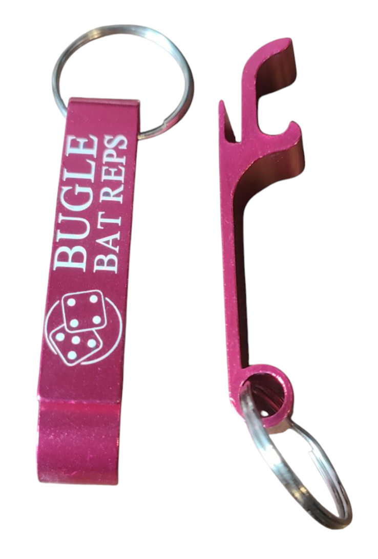 Bugle Bat Reps Bottle Opener Key Ring