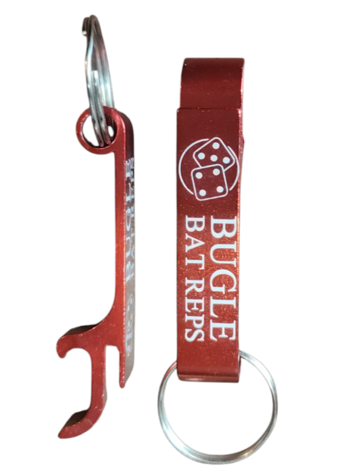 Bugle Bat Reps Bottle Opener Key Ring
