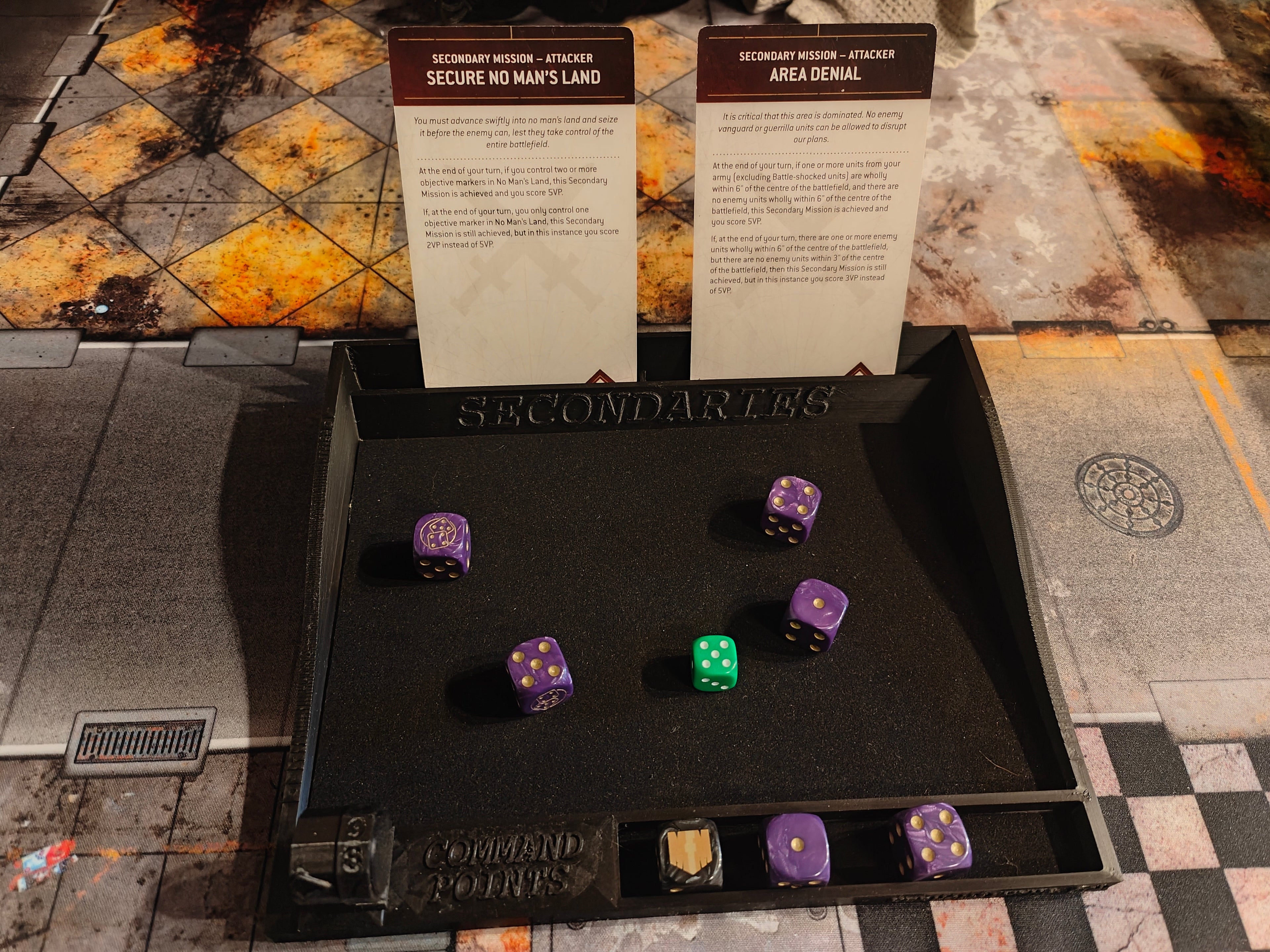 "The Rambo" Warhammer 40K 10th Edition Dice Tray