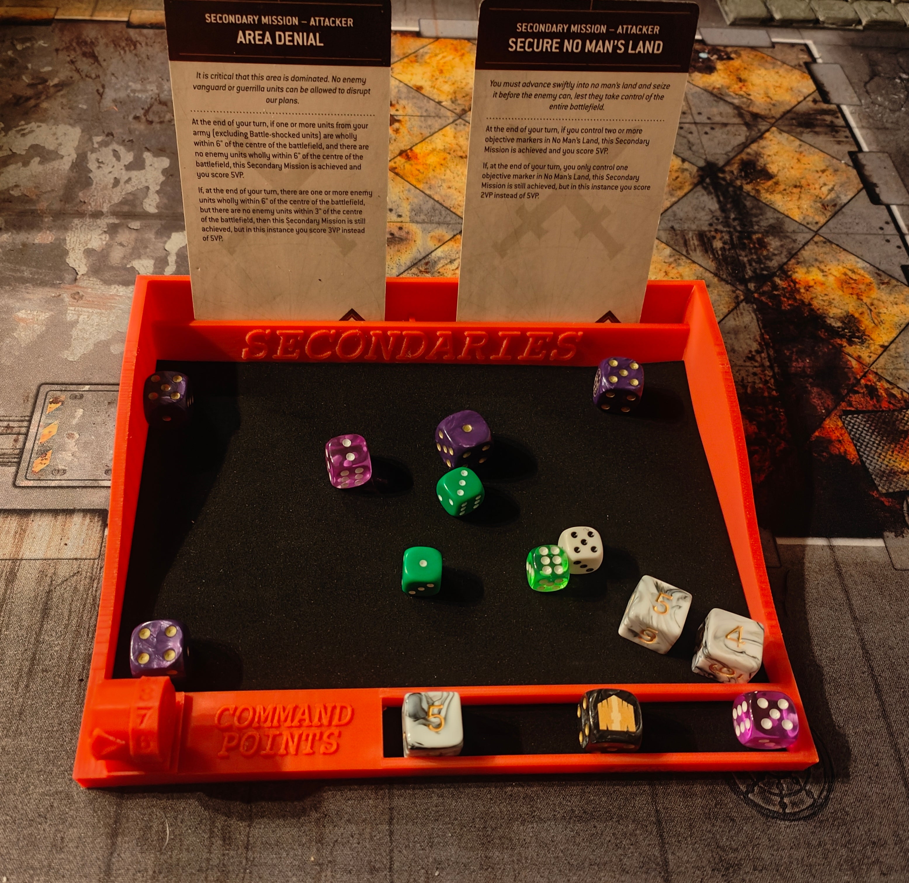 "The Rambo" Warhammer 40K 10th Edition Dice Tray