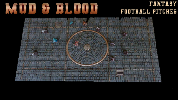 Blood Bowl,  Blitz Bowl, Battle Ball Fantasy Football Pitch Field